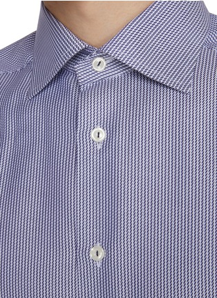  - ETON  - Cutaway Collar Striped Cotton Twill Shirt