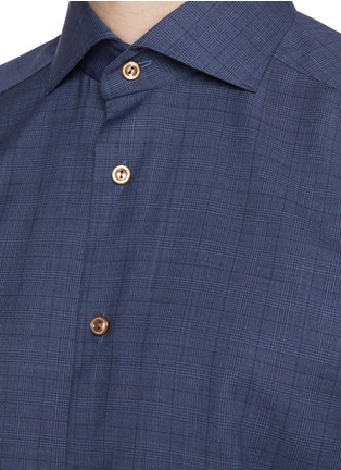  - ETON  - Wide Spread Collar Check Wool Shirt