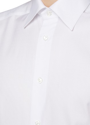  - ETON  - Cutaway Collar Geometric Cotton Jacquard Shirt