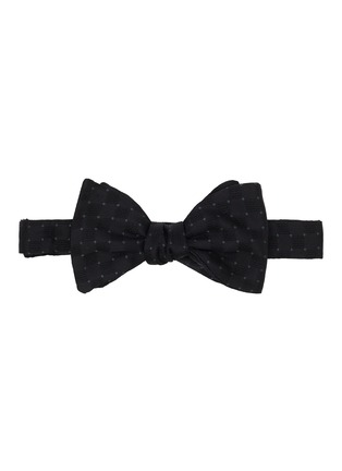 Main View - Click To Enlarge - ETON  - Chequered Silk Bow Tie