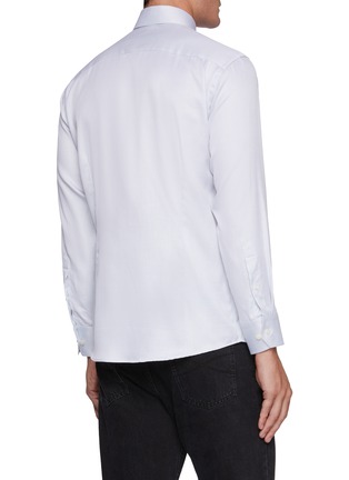 Back View - Click To Enlarge - ETON  - Cutaway Collar Slim Cotton Shirt