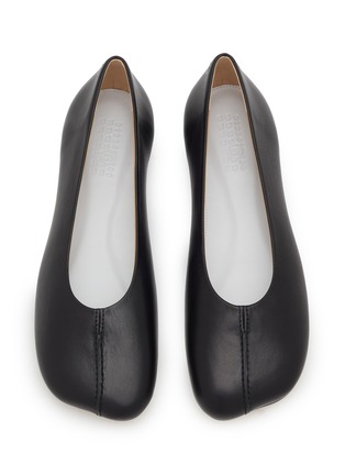 Detail View - Click To Enlarge - MM6 MAISON MARGIELA - Round Toe Leather Ballet Flats