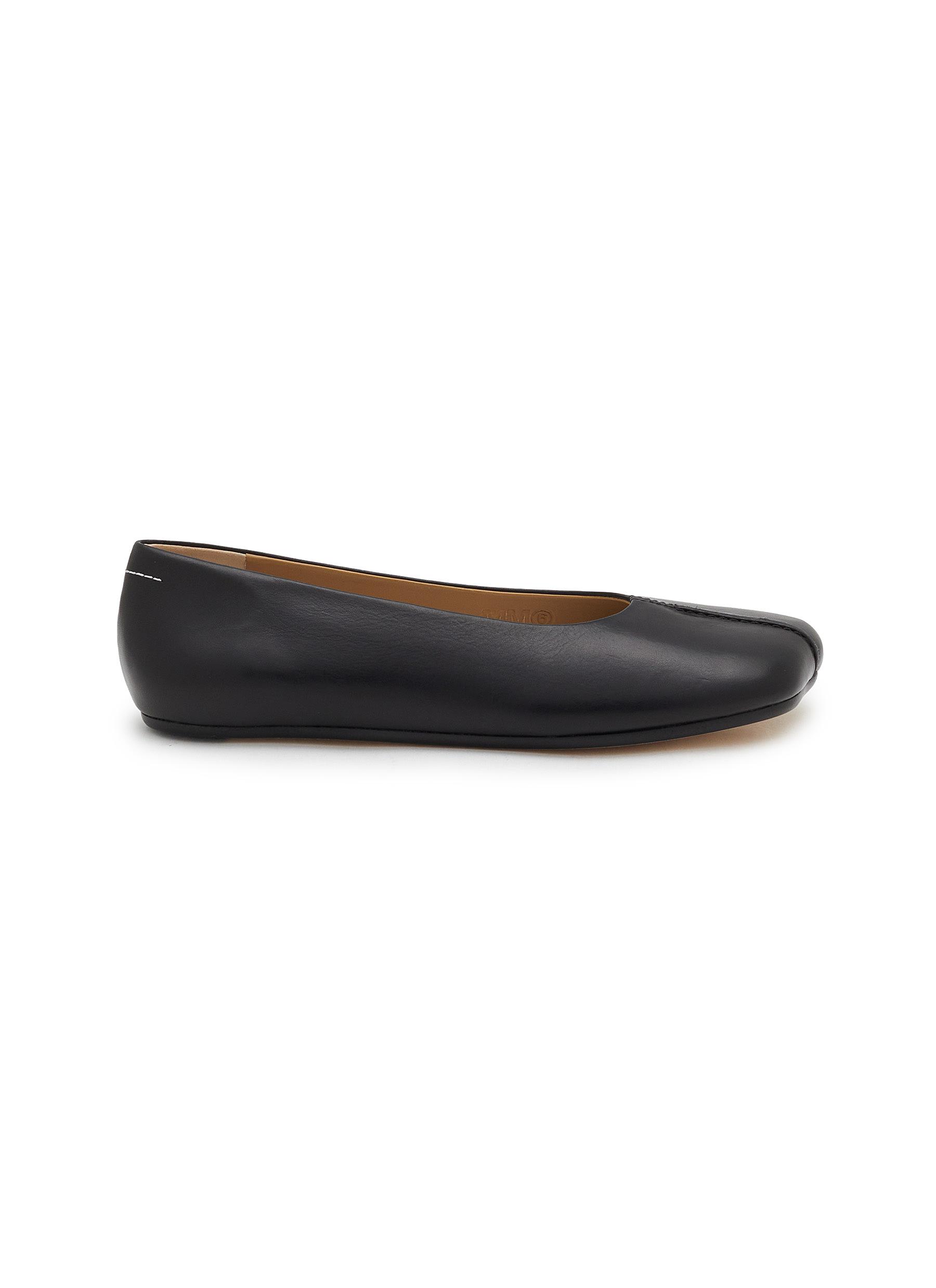 MM6 MAISON MARGIELA | Round Toe Leather Ballet Flats | Women