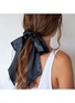  - RE.VITYL - Silk Magic Bow Scrunchie & Ribbon Set — Black