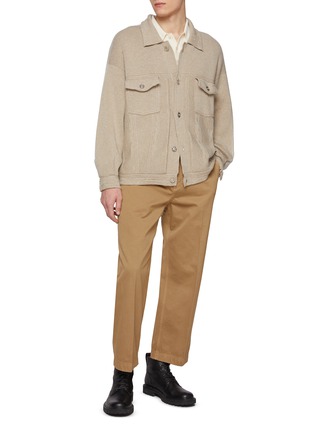 Figure View - Click To Enlarge - BARRIE - Patch Pocket Cashmere Cotton Jacket