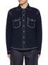 Main View - Click To Enlarge - BARRIE - Contrast Seam Pocket Denim Shirt Jacket