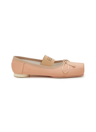 Main View - Click To Enlarge - MM6 MAISON MARGIELA - Square Toe Numeric Band Ballet Flats