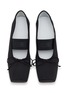 Detail View - Click To Enlarge - MM6 MAISON MARGIELA - Square Toe Numeric Band Ballet Flats