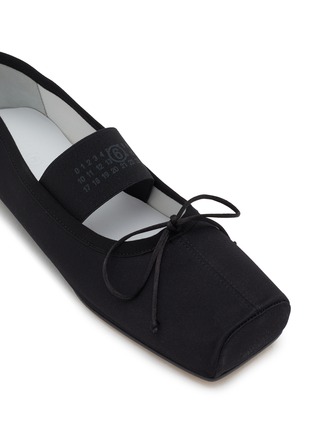 Detail View - Click To Enlarge - MM6 MAISON MARGIELA - Square Toe Numeric Band Ballet Flats