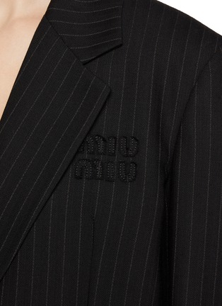  - MIU MIU - Pinstripe Single Breasted Blazer