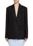 Main View - Click To Enlarge - MIU MIU - Pinstripe Single Breasted Blazer