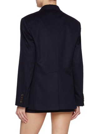 Back View - Click To Enlarge - MIU MIU - Logo Badge Single Breasted Blazer