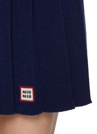  - MIU MIU - Pleated Wool Cashmere Tennis Skirt