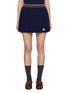 Main View - Click To Enlarge - MIU MIU - Pleated Wool Cashmere Tennis Skirt