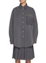 Main View - Click To Enlarge - MIU MIU - Oversized Cotton Chambray Shirt