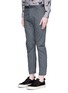 Front View - Click To Enlarge - LANVIN - Zip cuff darted twill biker pants
