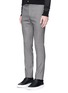 Front View - Click To Enlarge - LANVIN - Check wool hopsack pants