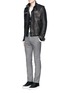 Figure View - Click To Enlarge - LANVIN - Check wool hopsack pants