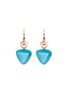 Main View - Click To Enlarge - VHERNIER - Freccia Turquoise 18K Pink Gold Drop Earrings