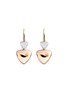 VHERNIER Freccia Diamond 18K Pink Gold Drop Earrings