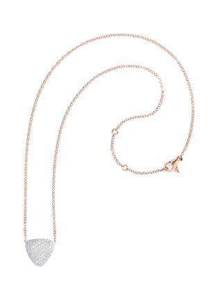 Main View - Click To Enlarge - VHERNIER - Freccia Diamond 18K Pink Gold Pendant Necklace