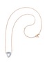 Main View - Click To Enlarge - VHERNIER - Freccia Mother Of Pearl Diamond 18K Pink Gold Pendant Necklace