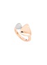 Main View - Click To Enlarge - VHERNIER - Freccia Diamond 18K Pink Gold Ring — EU 51