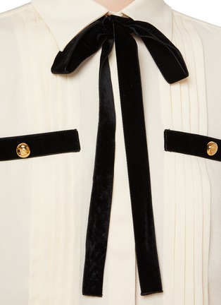  - PRADA - Brown Front Quarter Sleeve Top