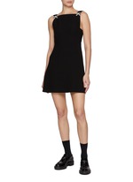 ワンピース PRADA BLACK VELVET MINI DRESS WITH BOWS Prada Black velvet mini dress with bows | TheDoubleF