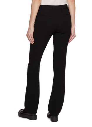 Back View - Click To Enlarge - PRADA - Side Button Flared Wool Pants