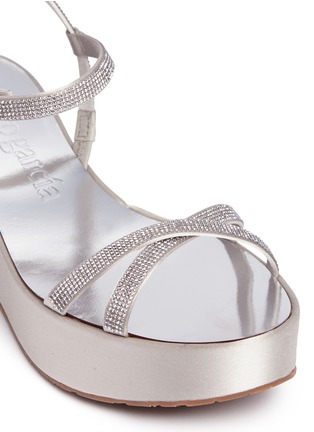 Detail View - Click To Enlarge - PEDRO GARCIA  - 'Natalia' crystal pavé platform sandals