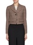Main View - Click To Enlarge - CHLOÉ - Lower Impact Houndstooth Cropped Wool Blazer