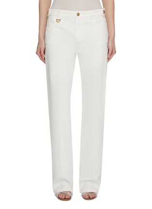 Main View - Click To Enlarge - CHLOÉ - Garment Dye Side Tab Cotton Pants