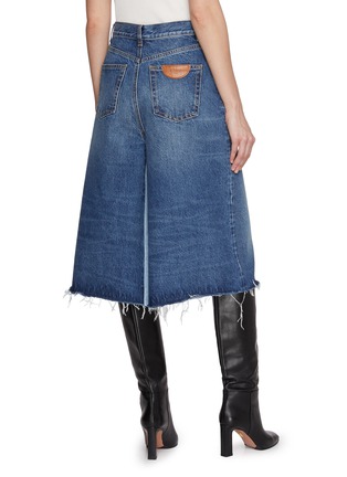 Back View - Click To Enlarge - CHLOÉ - Ocean Blue Denim Shorts