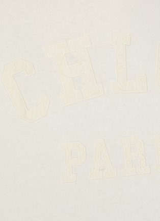  - CHLOÉ - College Cropped Cotton Jersey T-Shirt