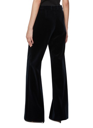 Cotton Velvet Flared Leg Pants