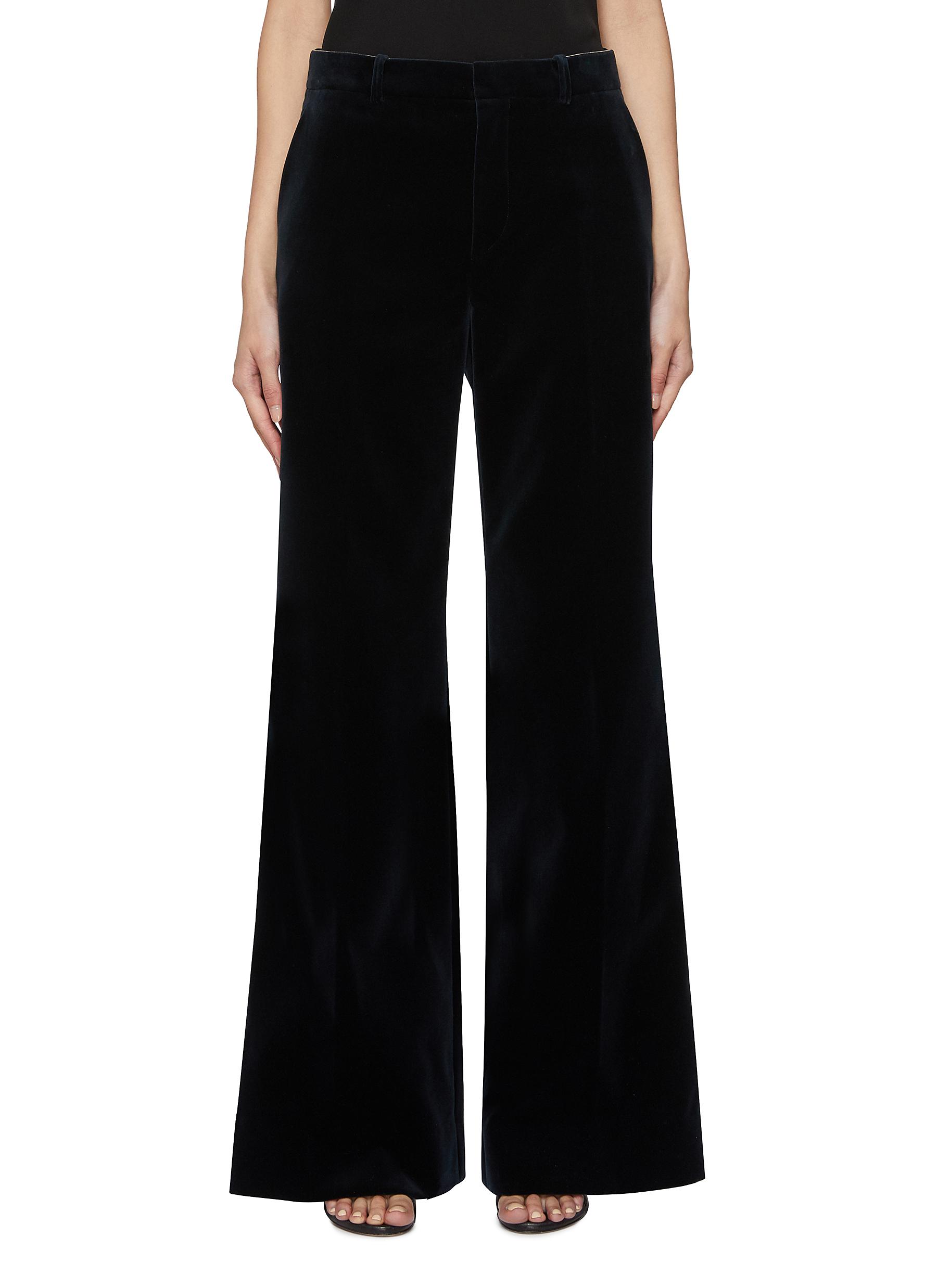 CHLOÉ | Cotton Velvet Flared Leg Pants | Women | Lane Crawford