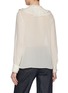 Back View - Click To Enlarge - CHLOÉ - Lace Trim Sheer Silk Blouse