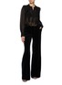 Figure View - Click To Enlarge - CHLOÉ - Lace Trim Sheer Silk Blouse