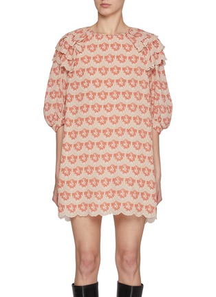 Main View - Click To Enlarge - CHLOÉ - Floral Printed Silk Crêpon Dress