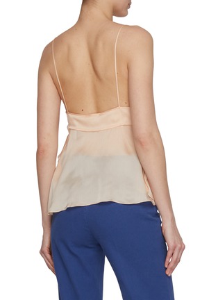Back View - Click To Enlarge - CHLOÉ - Silk Charmeuse Blouse Top