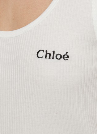  - CHLOÉ - Ribbed Cotton Jersey Tank Top