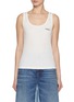 Main View - Click To Enlarge - CHLOÉ - Ribbed Cotton Jersey Tank Top