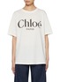 Main View - Click To Enlarge - CHLOÉ - Light Wash Logo Cotton T-Shirt