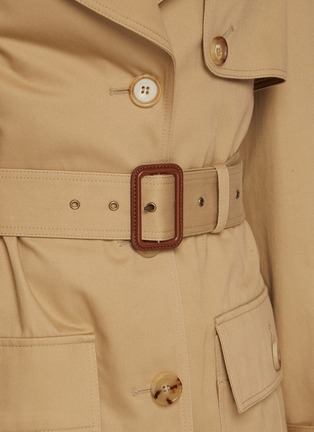  - CHLOÉ - Padded Shoulder Cotton Saharienne Jacket