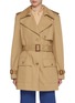Main View - Click To Enlarge - CHLOÉ - Padded Shoulder Cotton Saharienne Jacket