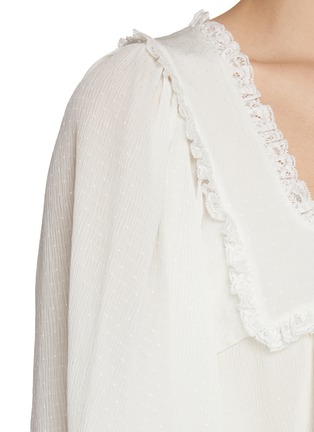  - CHLOÉ - Lace Trim Silk Crêpon Mini Dress