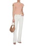 Figure View - Click To Enlarge - CHLOÉ - V-enck Ruffle Wool Knit Top