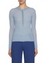 CHLOÉ Round Neck Superfine Ribbed Wool Knit Top