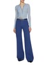 Figure View - Click To Enlarge - CHLOÉ - Garment Dye Cotton Flared Leg Pants